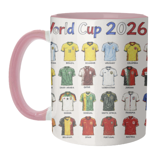 World Cup 2026 - unique mug by Ms Doodle