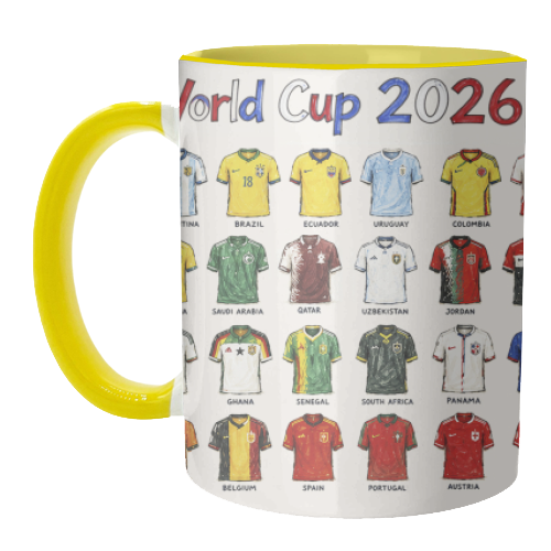 World Cup 2026 - unique mug by Ms Doodle