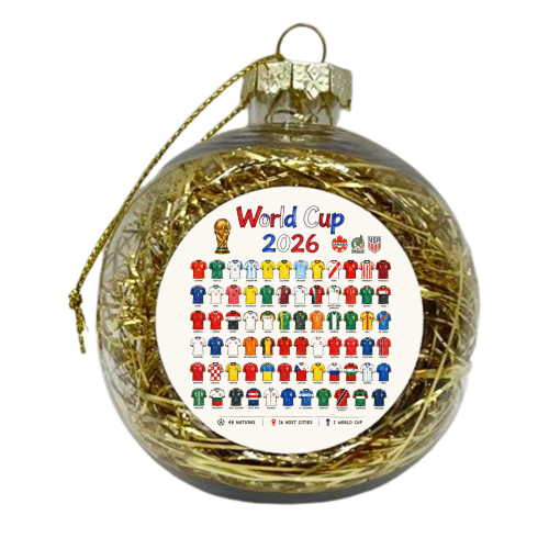World Cup 2026 - xmas bauble by Ms Doodle