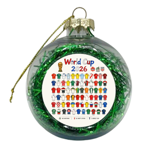 World Cup 2026 - xmas bauble by Ms Doodle