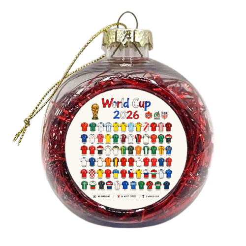World Cup 2026 - xmas bauble by Ms Doodle