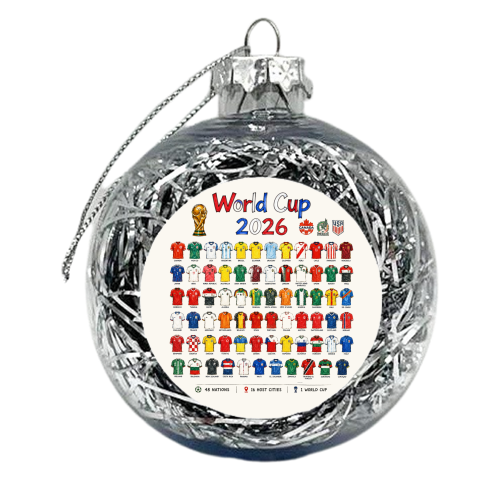 World Cup 2026 - xmas bauble by Ms Doodle