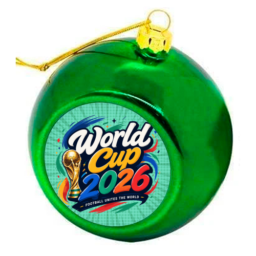 World Cup 2026 - colourful christmas bauble by Lilly Rose