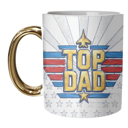 Top Dad - unique mug by Ms Doodle