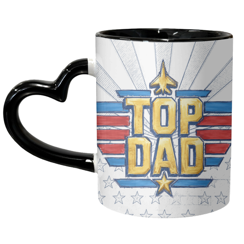 Top Dad - unique mug by Ms Doodle