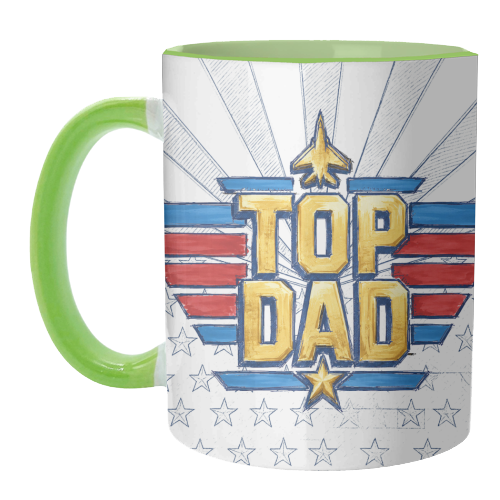 Top Dad - unique mug by Ms Doodle