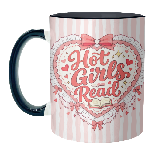 Hot Girls Read - unique mug by Lilly Rose