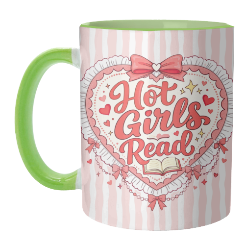 Hot Girls Read - unique mug by Lilly Rose