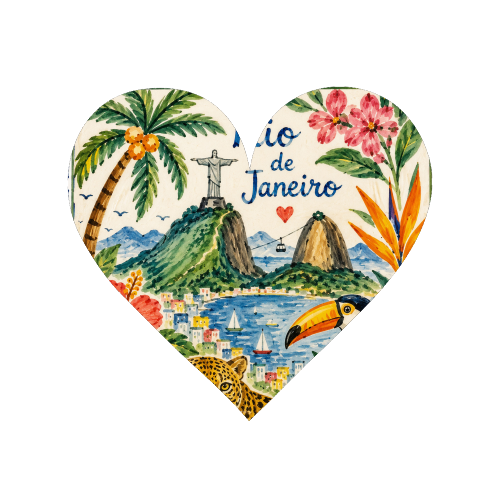 Rio De Janeiro - Magnet by Ms Doodle