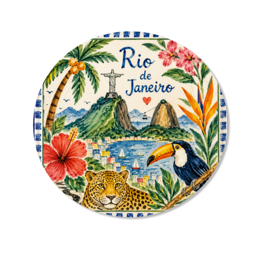 Rio De Janeiro - Magnet by Ms Doodle