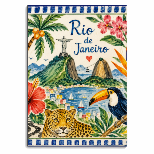 Rio De Janeiro - personalised A4, A5, A6 notebook by Ms Doodle