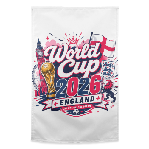 World Cup England - funny tea towel by Lilly Rose