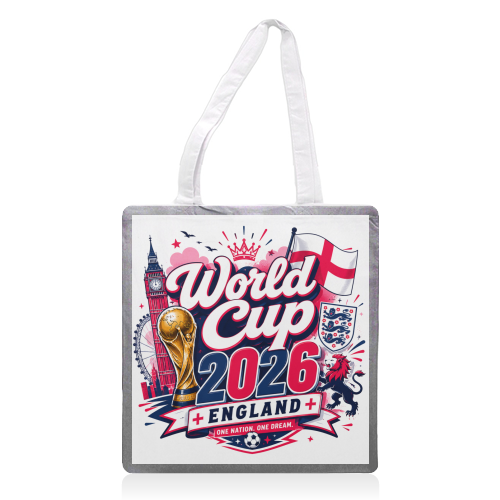 World Cup England - printed canvas tote bag by Lilly Rose