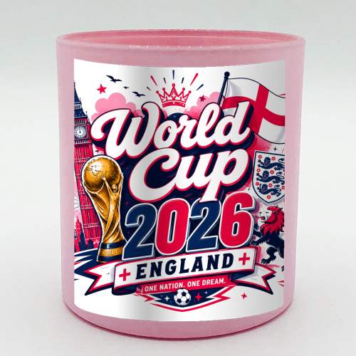World Cup England - scented candle by Lilly Rose