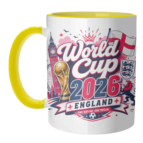 World Cup England - unique mug by Lilly Rose