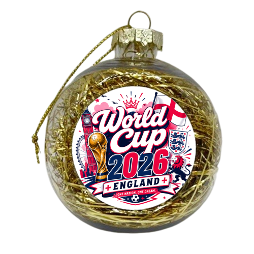 World Cup England - xmas bauble by Lilly Rose