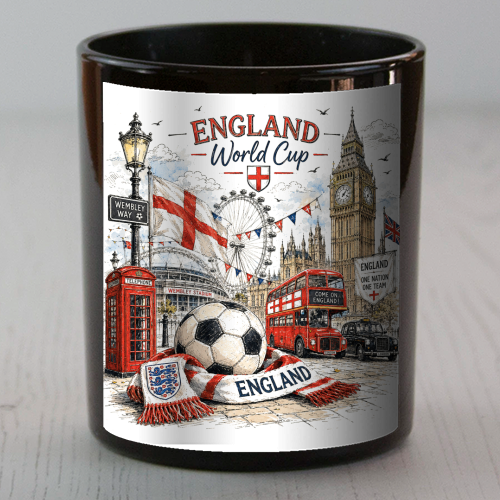 World Cup London England - scented candle by Ms Doodle
