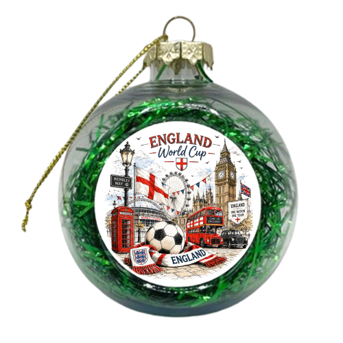 World Cup London England - xmas bauble by Ms Doodle