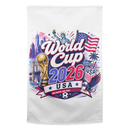 World Cup USA - funny tea towel by Lilly Rose