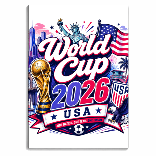 World Cup USA - personalised A4, A5, A6 notebook by Lilly Rose