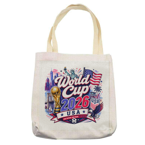 World Cup USA - printed canvas tote bag by Lilly Rose