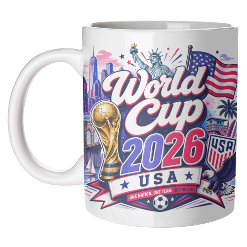 World Cup USA - unique mug by Lilly Rose