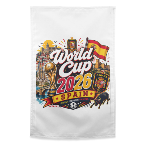 World Cup - Spain - funny tea towel by Lilly Rose