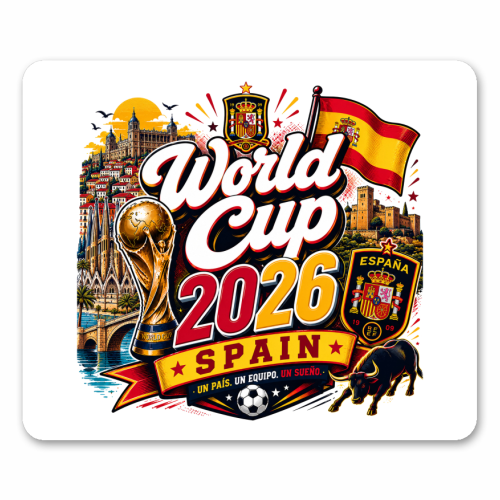 World Cup - Spain - mouse mat by Lilly Rose