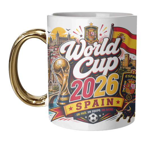 World Cup - Spain - unique mug by Lilly Rose