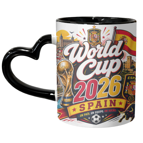 World Cup - Spain - unique mug by Lilly Rose