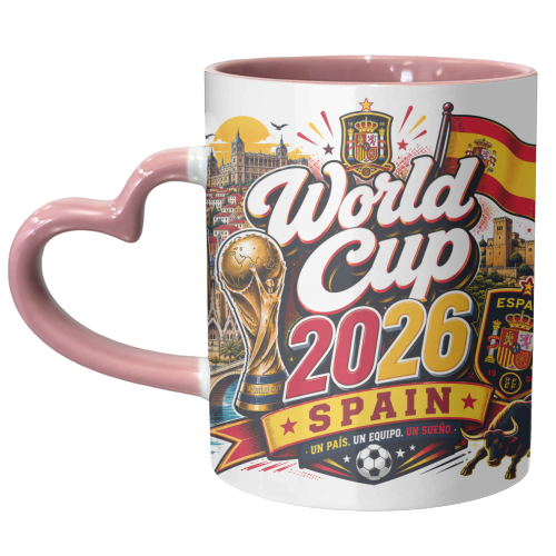 World Cup - Spain - unique mug by Lilly Rose