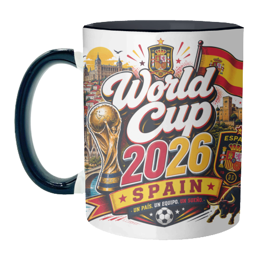 World Cup - Spain - unique mug by Lilly Rose