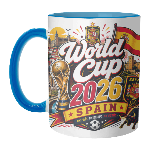 World Cup - Spain - unique mug by Lilly Rose