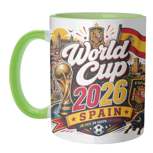 World Cup - Spain - unique mug by Lilly Rose