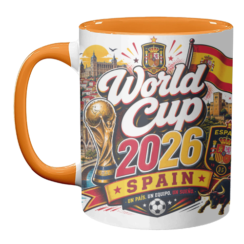 World Cup - Spain - unique mug by Lilly Rose
