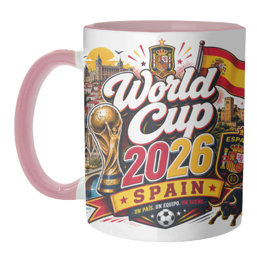 World Cup - Spain - unique mug by Lilly Rose
