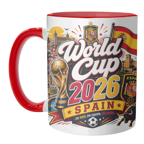World Cup - Spain - unique mug by Lilly Rose