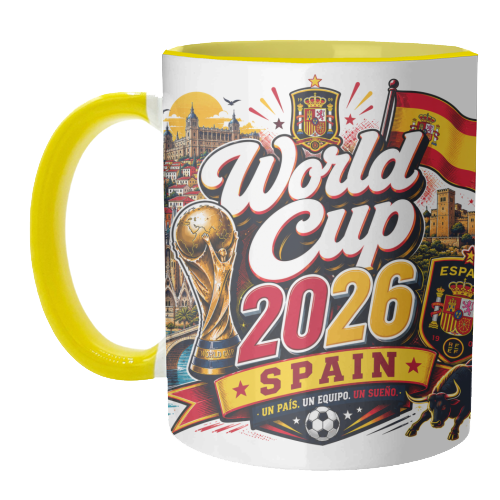 World Cup - Spain - unique mug by Lilly Rose