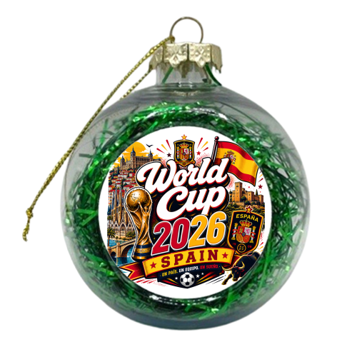 World Cup - Spain - xmas bauble by Lilly Rose