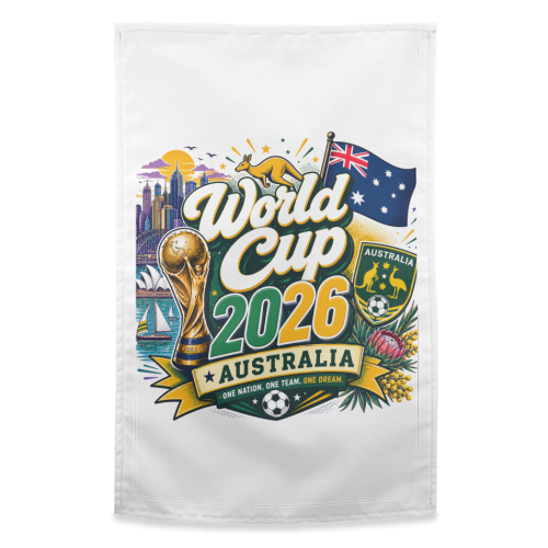World Cup - Australia - funny tea towel by Lilly Rose