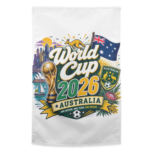 World Cup - Australia - funny tea towel by Lilly Rose