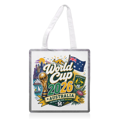 World Cup - Australia - printed canvas tote bag by Lilly Rose