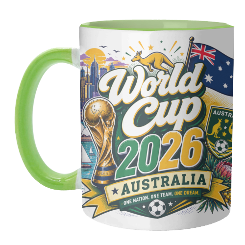 World Cup - Australia - unique mug by Lilly Rose