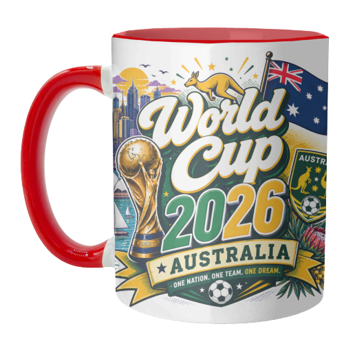World Cup - Australia - unique mug by Lilly Rose
