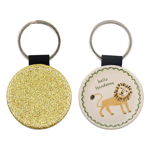 Hello Handsome - keyring by Ms Doodle