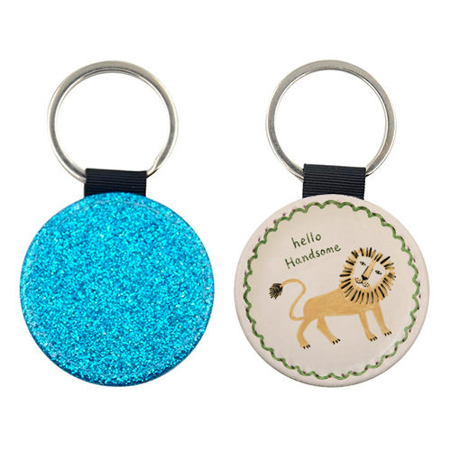 Hello Handsome - keyring by Ms Doodle
