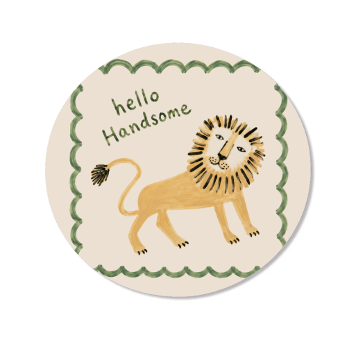 Hello Handsome - Magnet by Ms Doodle