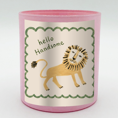 Hello Handsome - scented candle by Ms Doodle