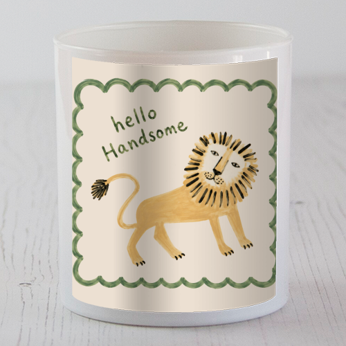 Hello Handsome - scented candle by Ms Doodle