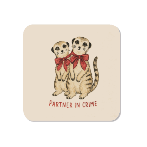 Meerkats - Partners in Crime - Magnet by Ms Doodle
